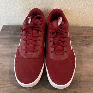 Puma C-Skate Low Top Suede/Leather in Red & White